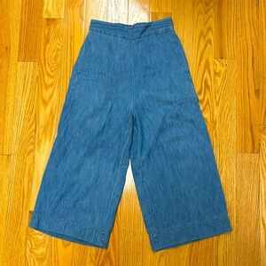 Madewell Palazzo Chambray Pants